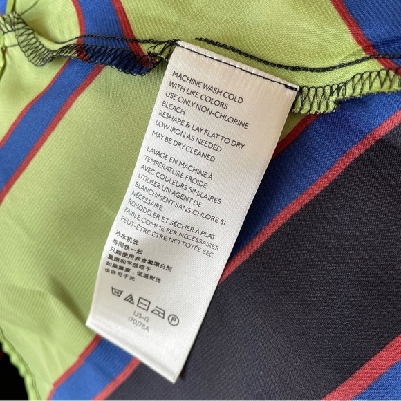 FREE PEOPLE Olympia Combo Multicolor Polyester Rio Maxi Skirt NWT Size 12 - Picture 9 of 12